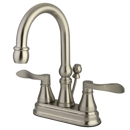 Kingston Brass 4" Centerset Bathroom Faucet, Brushed Nickel KS2618DFL